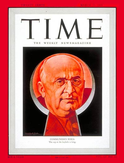 TIME Magazine Cover: Lavrenty Beria -- Mar. 22, 1948