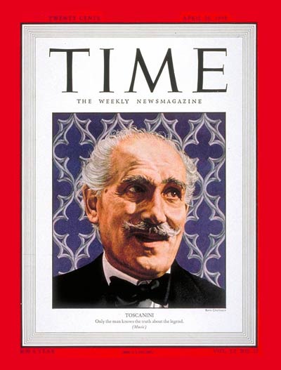 TIME Magazine Cover: Arturo Toscanini -- Apr. 26, 1948