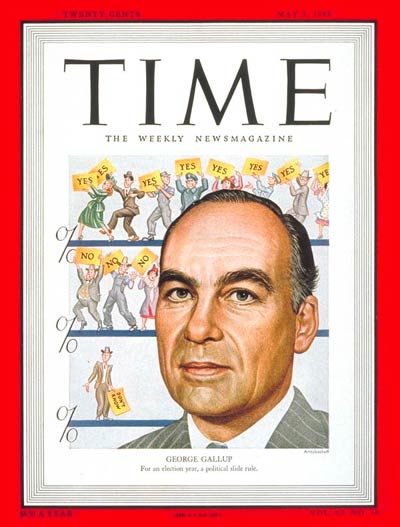 TIME Magazine Cover: George Gallup -- May 3, 1948