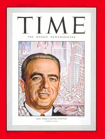 TIME Magazine Cover: Mayor William O'Dwyer -- June 7, 1948