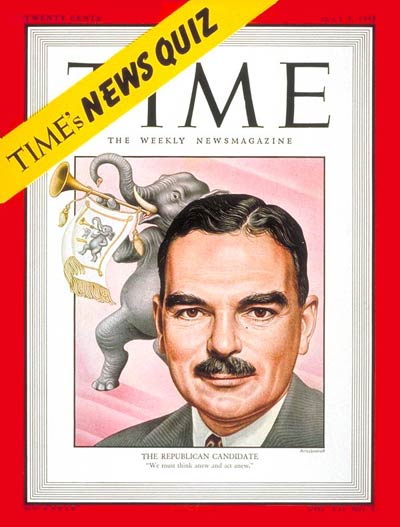 TIME Magazine Cover: Thomas E. Dewey -- July 5, 1948