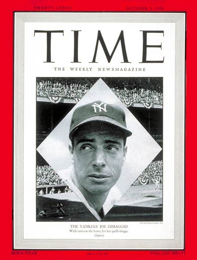 TIME Magazine Cover: Joe DiMaggio -- Oct. 4, 1948