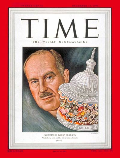 TIME Magazine Cover: Drew Pearson -- Dec. 13, 1948