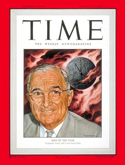 TIME Magazine Cover: Harry S. Truman, Man of the Year -- Jan. 3, 1949