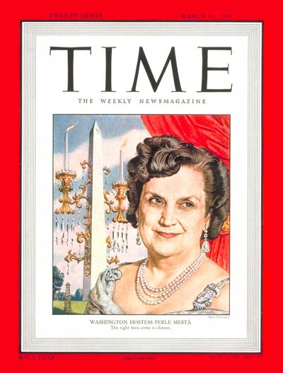 TIME Magazine Cover: Perle Mesta -- Mar. 14, 1949