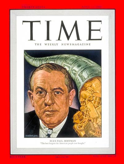 TIME Magazine Cover: Paul G. Hoffman -- Apr. 11, 1949