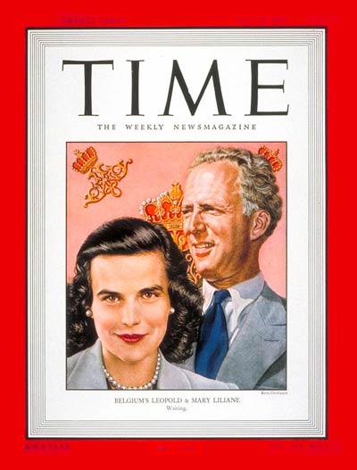 TIME Magazine Cover: King Leopold III and Princess de Rethy -- July 18, 1949