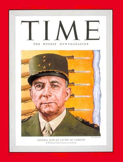 TIME Magazine Cover: General de Tassigny -- Aug. 1, 1949