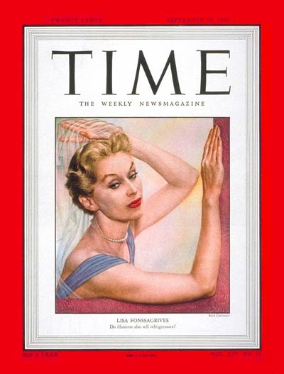 TIME Magazine Cover: Lisa Fonssagrives -- Sep. 19, 1949