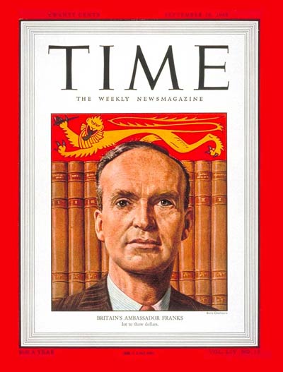 TIME Magazine Cover: Sir Oliver Franks -- Sep. 26, 1949