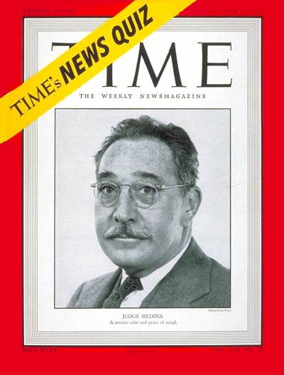 TIME Magazine Cover: Judge Harold Medina -- Oct. 24, 1949