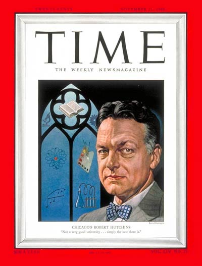 TIME Magazine Cover: Robert M. Hutchins -- Nov. 21, 1949