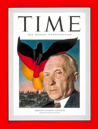 TIME Magazine Cover: Konrad Adenauer -- Dec. 5, 1949