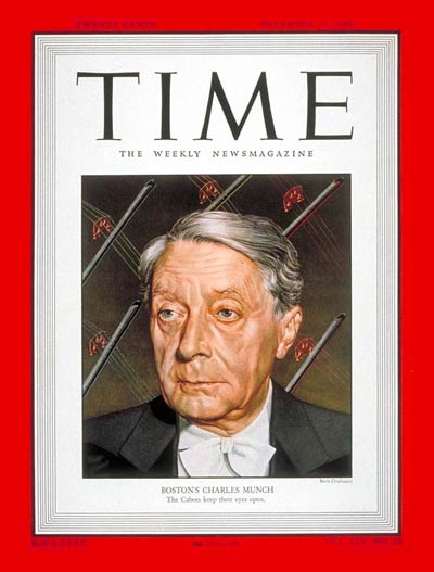 TIME Magazine Cover: Charles Munch -- Dec. 19, 1949