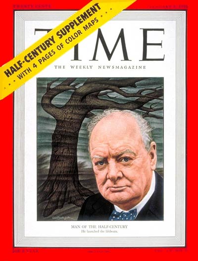 TIME Magazine Cover: Winston Churchill, Man of the Year -- Jan. 2, 1950