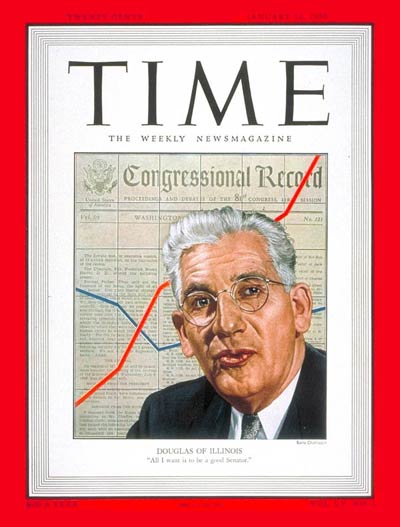 TIME Magazine Cover: Paul H. Douglas -- Jan. 16, 1950