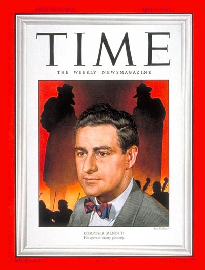 TIME Magazine Cover: Gian-Carlo Menotti -- May 1, 1950