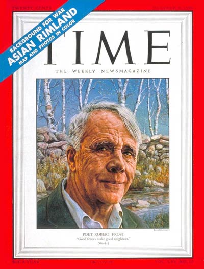 TIME Magazine Cover: Robert Frost -- Oct. 9, 1950