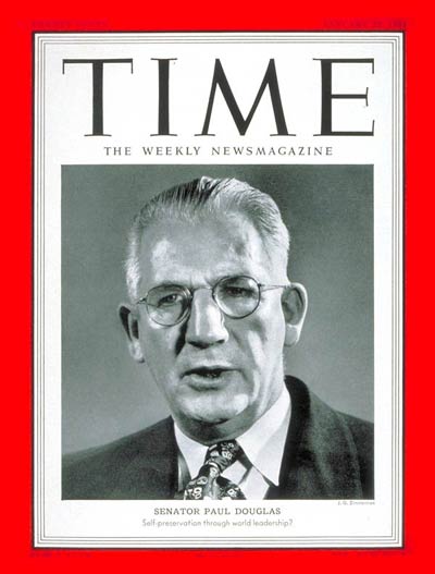 TIME Magazine Cover: Senator Paul Douglas -- Jan. 22, 1951