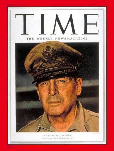 TIME Magazine Cover: General MacArthur -- Apr. 30, 1951
