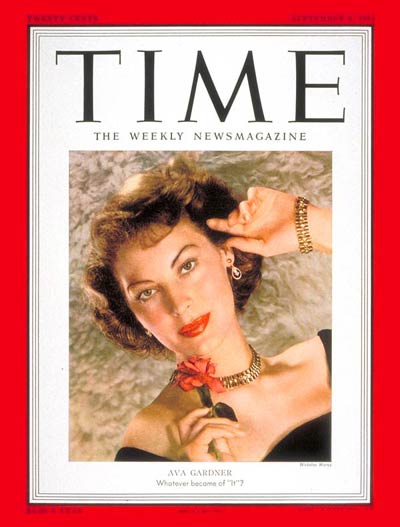 TIME Magazine Cover: Ava Gardner -- Sep. 3, 1951