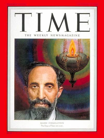 TIME Magazine Cover: Rabbi Louis Finklestein -- Oct. 15, 1951