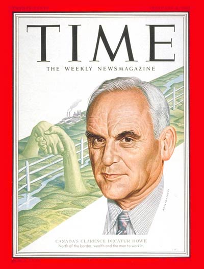 TIME Magazine Cover: Clarence Decatur Howe - Feb. 4, 1952 - Canada ...