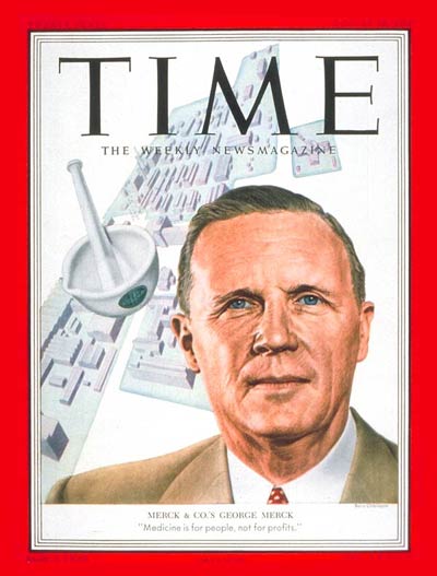 TIME Magazine Cover: George W. Merck -- Aug. 18, 1952