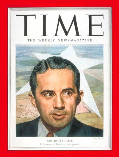 TIME Magazine Cover: Allan Shivers -- Sep. 29, 1952