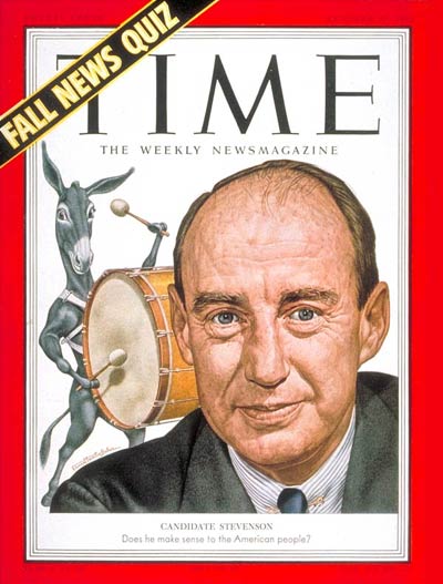 TIME Magazine Cover: Adlai Stevenson -- Oct. 27, 1952