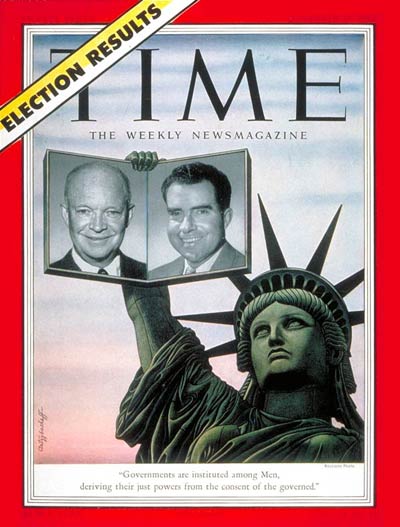 TIME Magazine Cover: Dwight D. Eisenhower and Richard M. Nixon -- Nov. 10, 1952