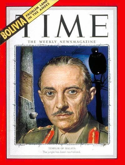 TIME Magazine Cover: Sir Gerald Templer -- Dec. 15, 1952