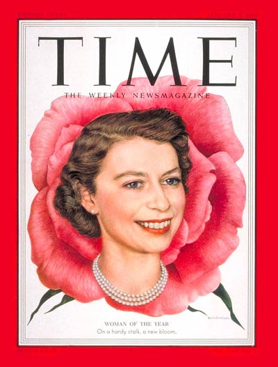 TIME Magazine Cover: Queen Elizabeth II, Woman of the Year -- Jan. 5, 1953