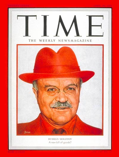 TIME Magazine Cover: Viacheslav M. Molotov -- Apr. 20, 1953