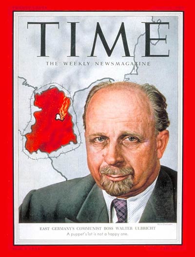 TIME Magazine Cover: Walter Ulbricht -- July 13, 1953