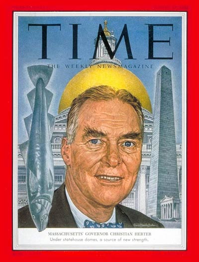 TIME Magazine Cover: Christian A. Herter -- Aug. 17, 1953