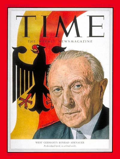 TIME Magazine Cover: Konrad Adenauer -- Aug. 31, 1953