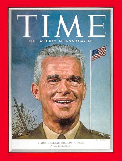TIME Magazine Cover: Maj. Gen. William Dean -- Dec. 7, 1953