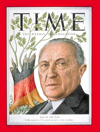 TIME Magazine Cover: Konrad Adenauer, Man of the Year -- Jan. 4, 1954