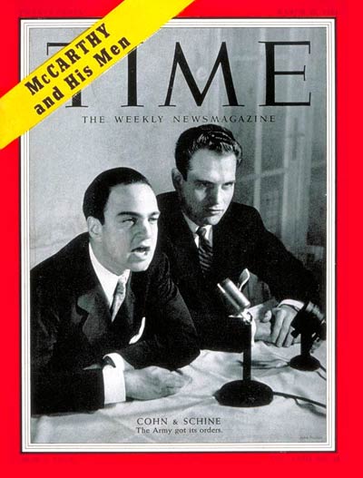 TIME Magazine Cover: Roy Cohn and David Schine -- Mar. 22, 1954