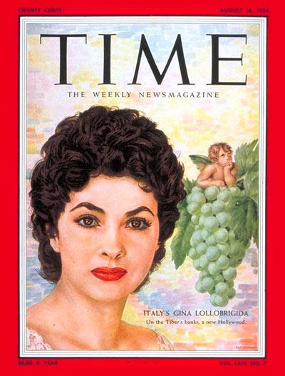TIME Magazine Cover: Gina Lollobrigida -- Aug. 16, 1954