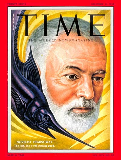 TIME Magazine Cover: Ernest Hemingway -- Dec. 13, 1954