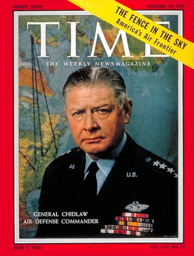 TIME Magazine Cover: General Benjamin Chidlaw - Dec. 20 ...