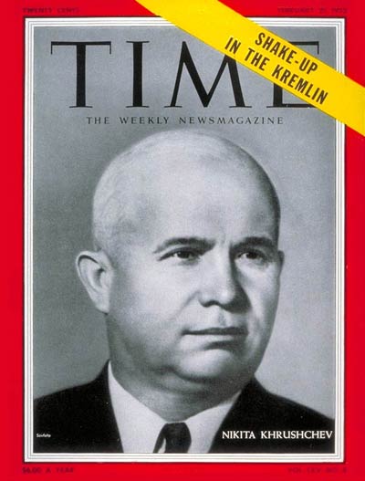 TIME Magazine Cover: Nikita Khrushchev -- Feb. 21, 1955
