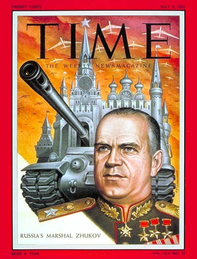 TIME Magazine Cover: Marshall Georgy Zhukov -- May 9, 1955