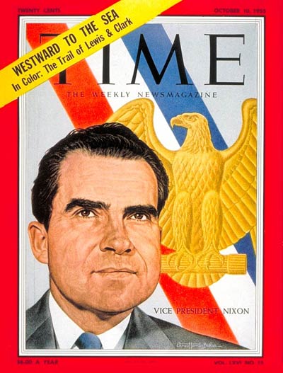 TIME Magazine Cover: Richard Nixon -- Oct. 10, 1955