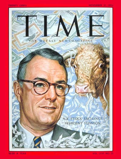 TIME Magazine Cover: Keith Funston -- Nov. 21, 1955