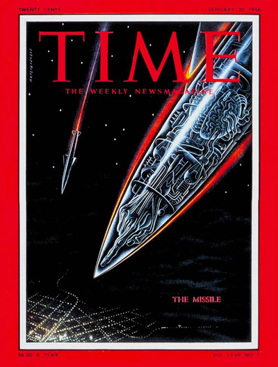TIME Magazine Cover: The Missile -- Jan. 30, 1956