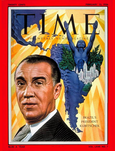 TIME Magazine Cover: Juscelino Kubitschek -- Feb. 13, 1956