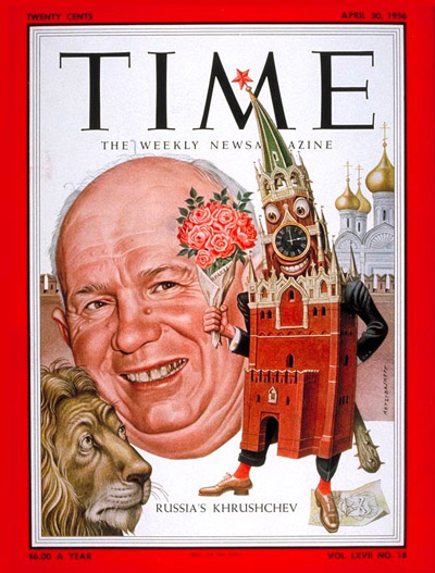 TIME Magazine Cover: Nikita Khrushchev -- Apr. 30, 1956